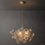 Dorian Swirled Glass Round Chandelier 24"