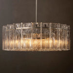Lattice Module Glass Round Chandelier 37"