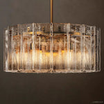 Lattice Module Glass Round Chandelier 48"