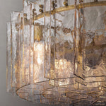 Lattice Module Glass Round Chandelier 48"