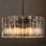 Lattice Module Glass Round Chandelier 48"