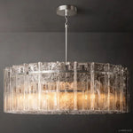 Lattice Module Glass Round Chandelier 48"