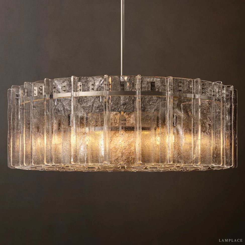 Lattice Module Glass Round Chandelier 60"