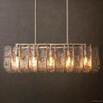 Lattice Module Glass Rectangular Chandelier 49"
