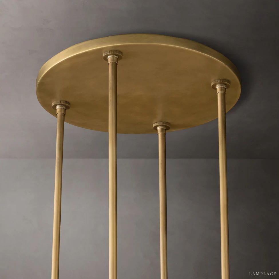 Ravelle Clear Glass Round Chandelier 36"