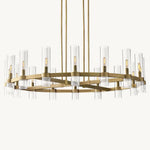 Ravelle Clear Glass Round Chandelier 48"