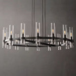 Ravelle Clear Glass Round Chandelier 48"