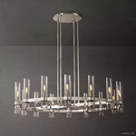 Ravelle Clear Glass Round Chandelier 48"