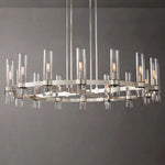 Ravelle Clear Glass Round Chandelier 48"