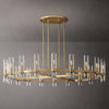 Ravelle Clear Glass Round Chandelier 60"
