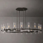 Ravelle Clear Glass Round Chandelier 60"