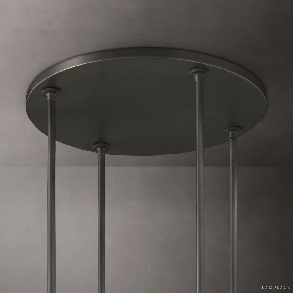 Ravelle Clear Glass Round Chandelier 60"