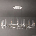 Ravelle Clear Glass Round Chandelier 60"