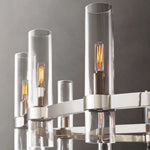 Ravelle Clear Glass Round Chandelier 60"