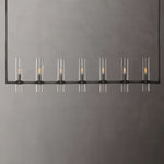 Ravelle Clear Glass Linear Chandelier 59"