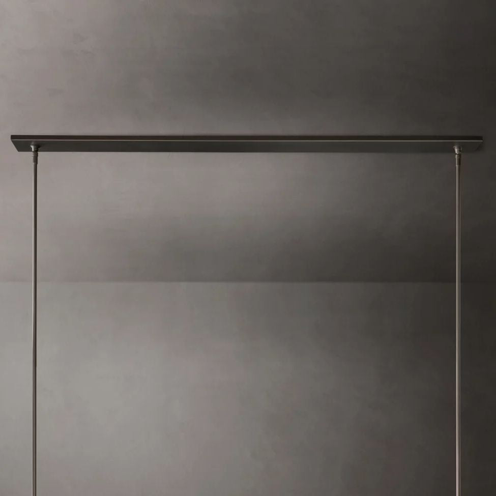Ravelle Clear Glass Linear Chandelier 59"