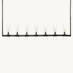 Ravelle Clear Glass Linear Chandelier 59"