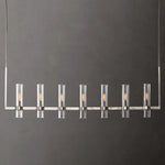 Ravelle Clear Glass Linear Chandelier 59"