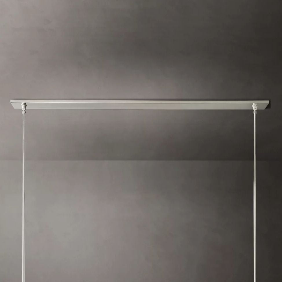 Ravelle Clear Glass Linear Chandelier 59"