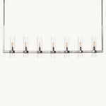 Ravelle Clear Glass Linear Chandelier 59"