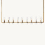 Ravelle Clear GlassLinear Chandelier 73"
