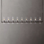 Ravelle Clear GlassLinear Chandelier 73"