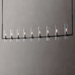 Ravelle Clear GlassLinear Chandelier 73"