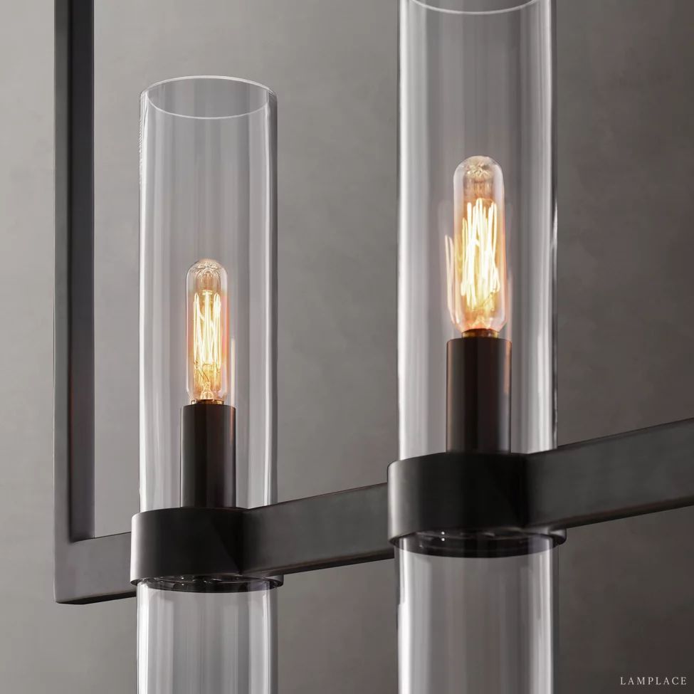 Ravelle Clear GlassLinear Chandelier 73"