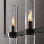 Ravelle Clear GlassLinear Chandelier 73"