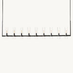 Ravelle Clear GlassLinear Chandelier 73"
