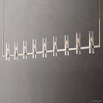 Ravelle Clear GlassLinear Chandelier 73"
