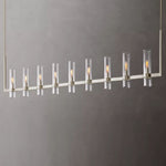 Ravelle Clear GlassLinear Chandelier 73"