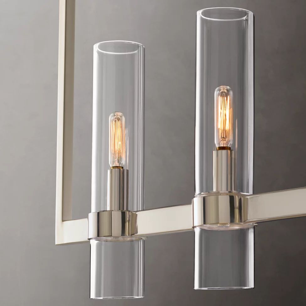 Ravelle Clear GlassLinear Chandelier 73"
