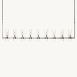 Ravelle Clear GlassLinear Chandelier 73"