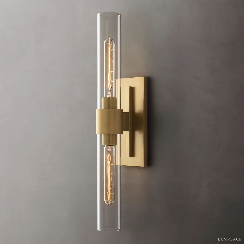 Ravelle Clear GlassLinear Wall Sconce