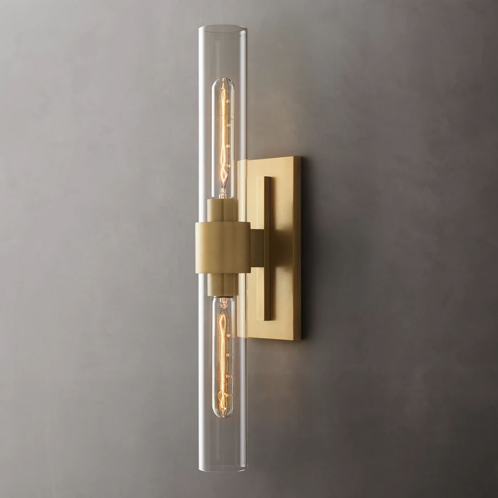 Ravelle Clear GlassLinear Wall Sconce
