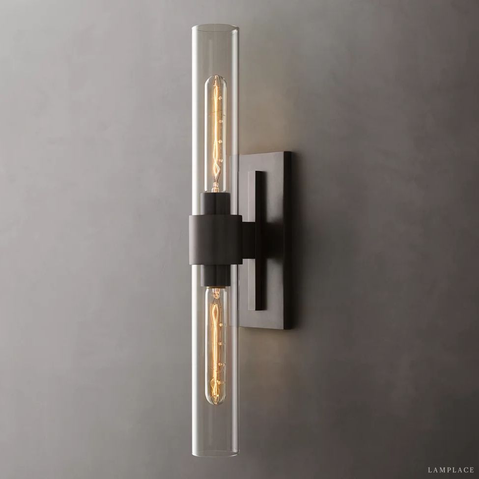 Ravelle Clear GlassLinear Wall Sconce