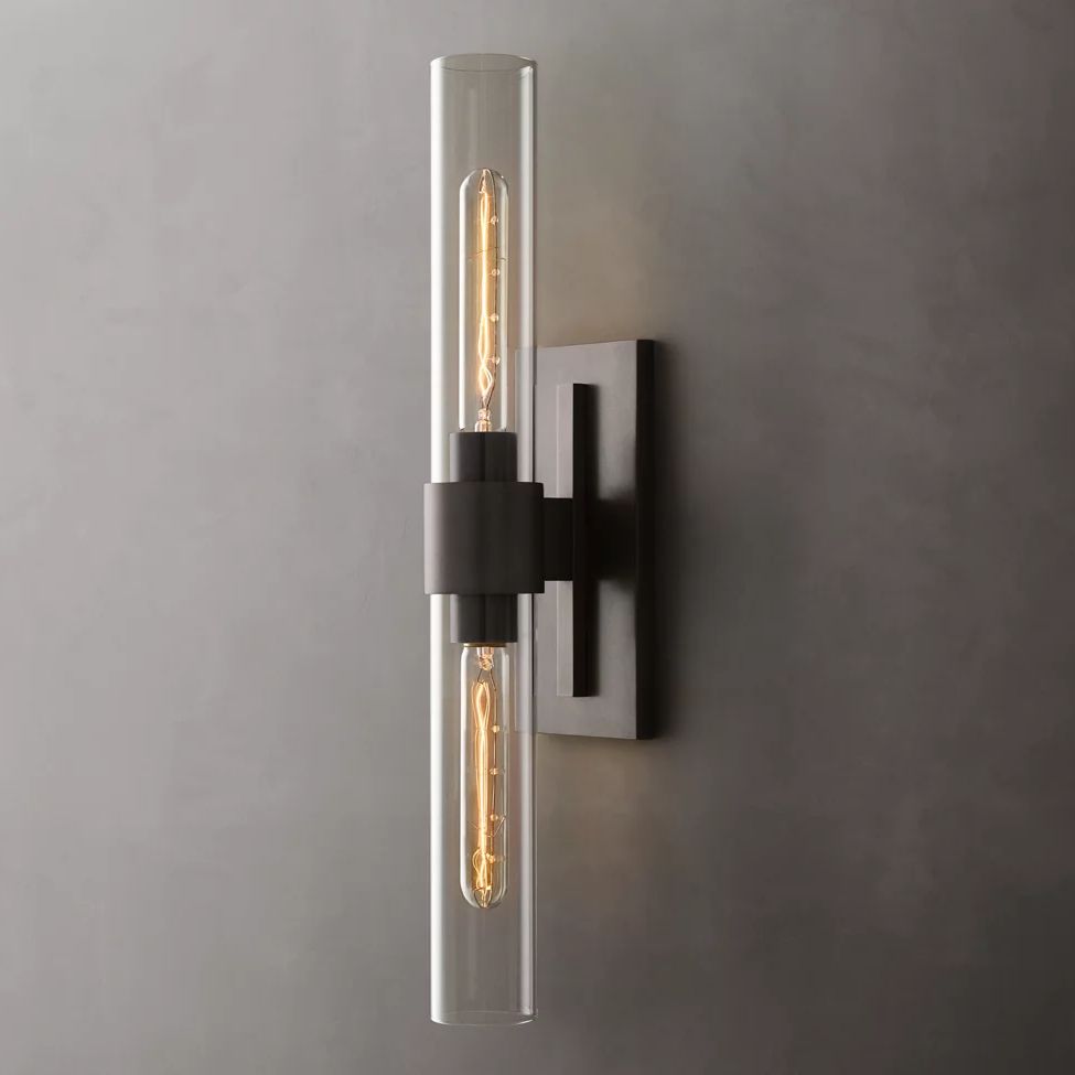 Ravelle Clear GlassLinear Wall Sconce