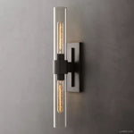 Ravelle Clear GlassLinear Wall Sconce