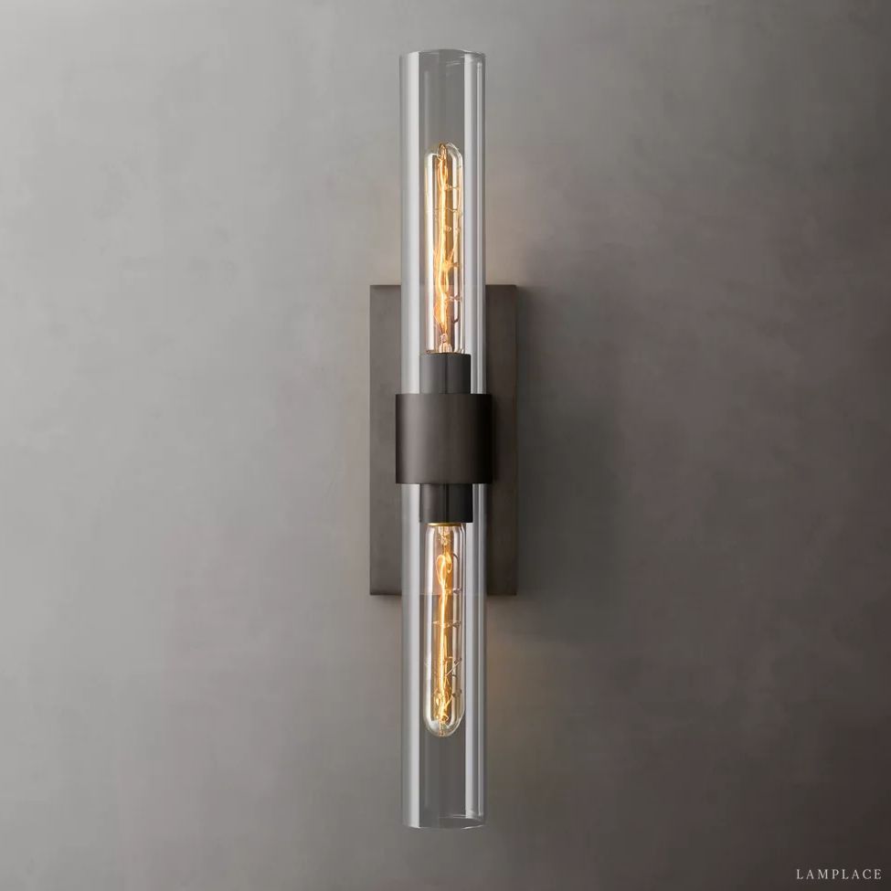 Ravelle Clear GlassLinear Wall Sconce
