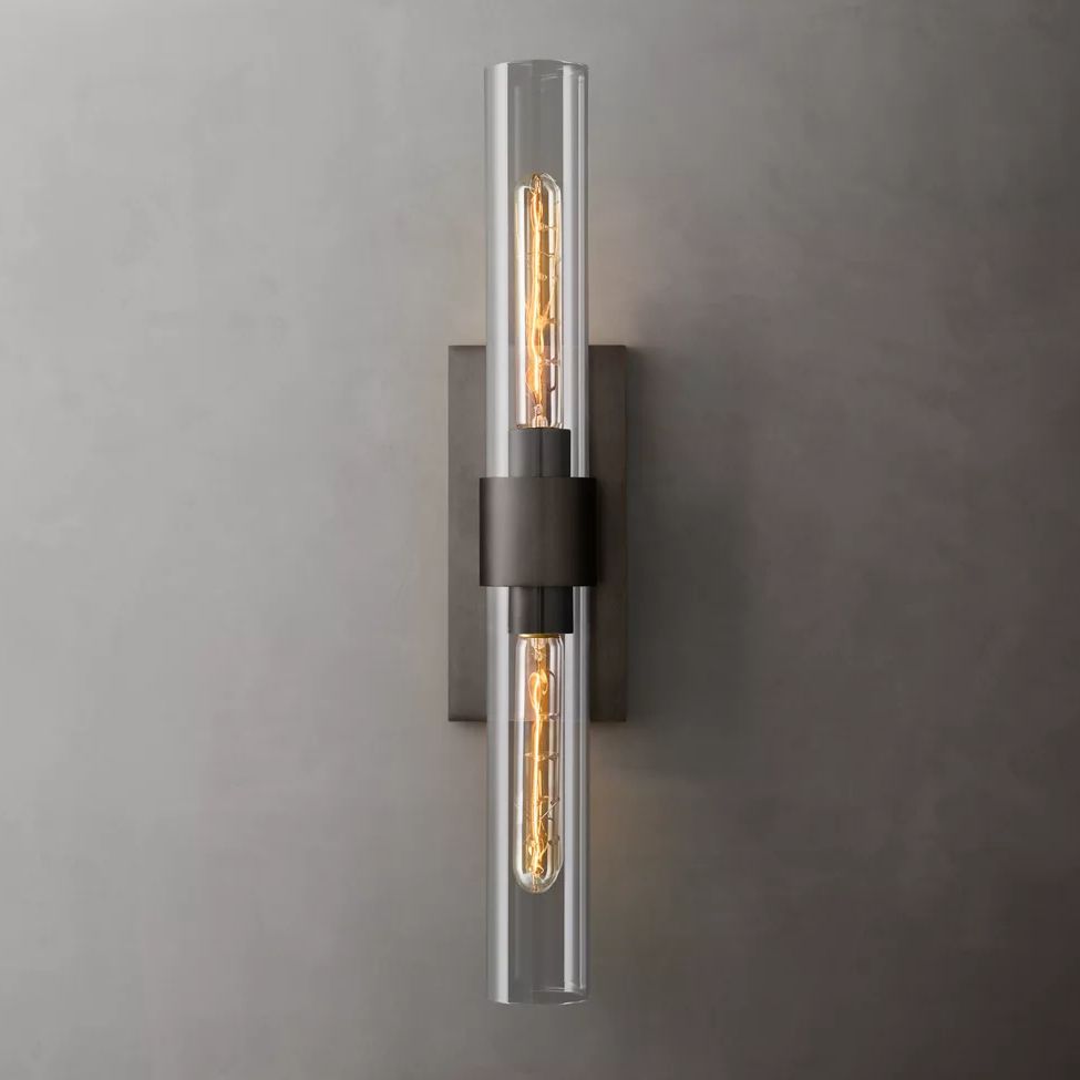 Ravelle Clear GlassLinear Wall Sconce