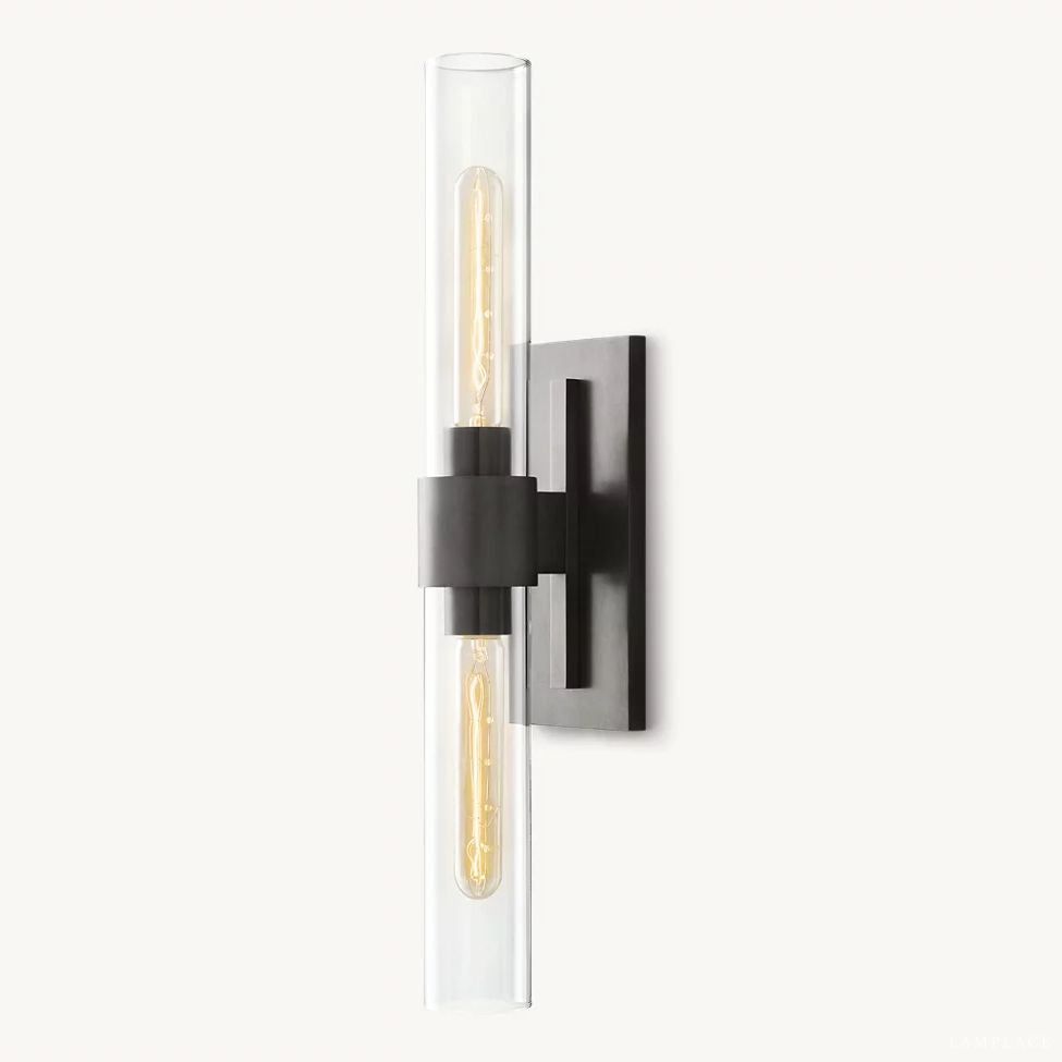 Ravelle Clear GlassLinear Wall Sconce