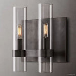 Ravelle Clear Glass Double Wall Sconce