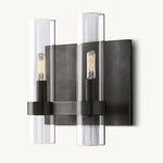 Ravelle Clear Glass Double Wall Sconce