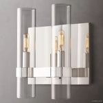 Ravelle Clear Glass Double Wall Sconce