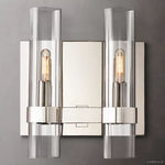 Ravelle Clear Glass Double Wall Sconce