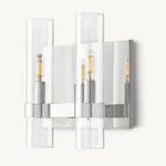 Ravelle Clear Glass Double Wall Sconce