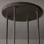 Ravelle Milk Glass Round Chandelier 48"