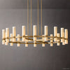 Ravelle Milk Glass Round Chandelier 60"
