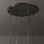 Ravelle Milk Glass Round Chandelier 60"